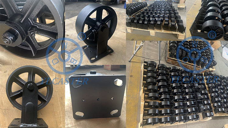 Heavy duty cast iron caster wheels are going to Holland-YLcaster