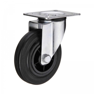 Industrial Casters Black Rubber