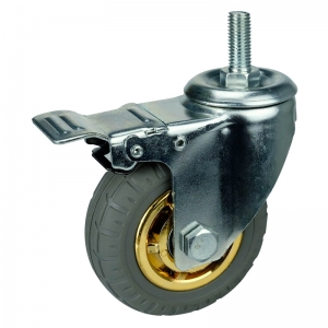 Rubber Casters With Brakes