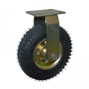 pneumatic rigid/fixed caster wheel