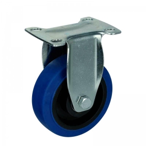 blue TPR rigid caster wheel