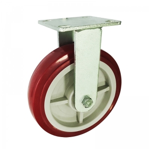 kingpinless PU rigid caster wheel