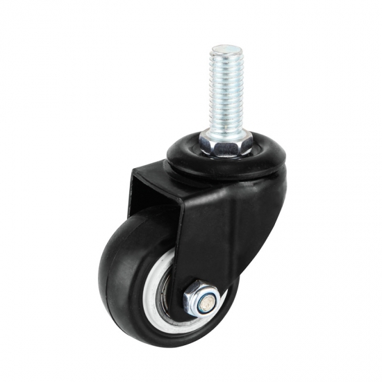 Light duty PVC bolt hole swivel caster wheel