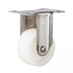 Medium duty stainless fixed caster