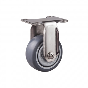 Stainless steel tpr fixed caster