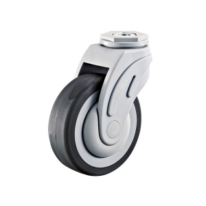 Bolt Hole Swivel TPR Medical Caster Wheels