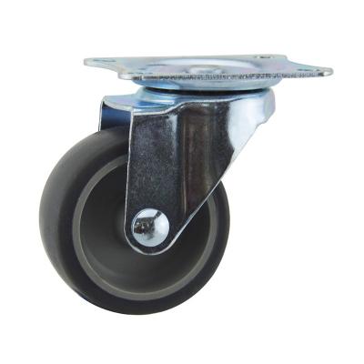 Light duty swivel TPR caster wheel
