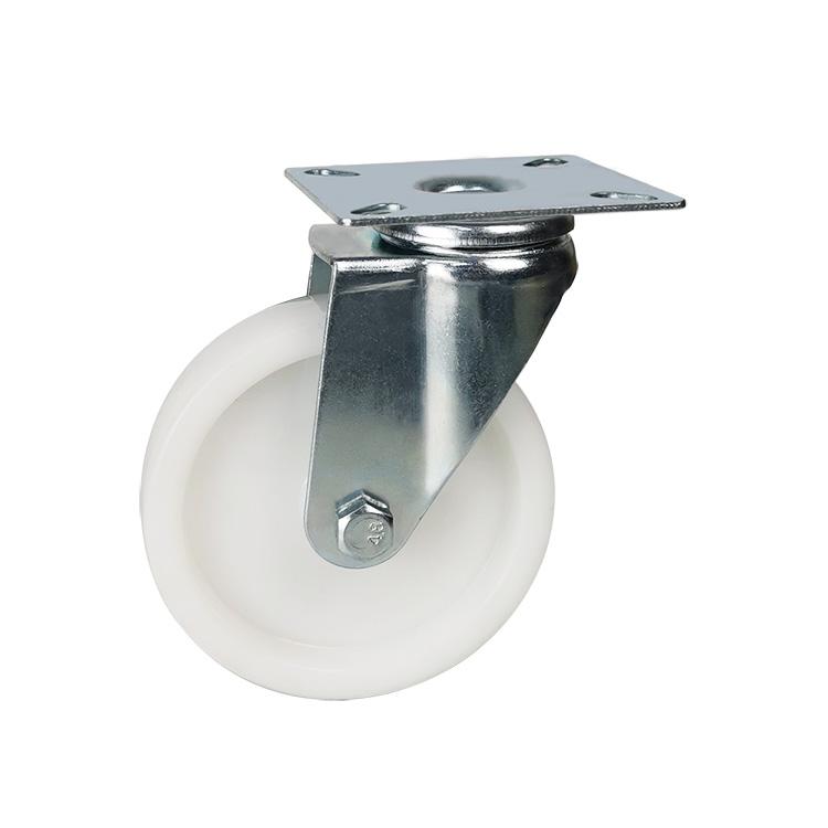 4 inch white wheel pp casters