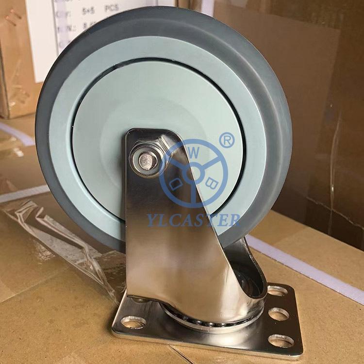 4inch Economy Stainless Steel Plate Caster Yokes